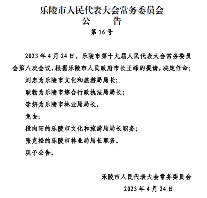 大新乡最新人事任命，推动城市发展的新篇章